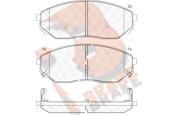 RB1606 R BRAKE Комплект тормозных колодок, дисковый тормоз (фото 2)