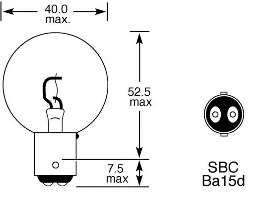 LLB005 LUCAS Лампа накаливания (фото 2)