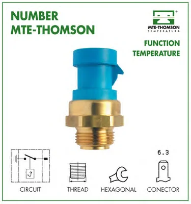 705 MTE-THOMSON Датчик включения вентилятора радиатора (фото 2)