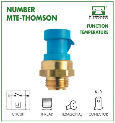 723 MTE-THOMSON Датчик включения вентилятора радиатора (фото 2)