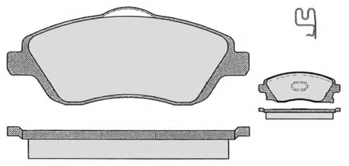 712.2 RAICAM Колодки дисковые торм. перед. opel (фото 1)
