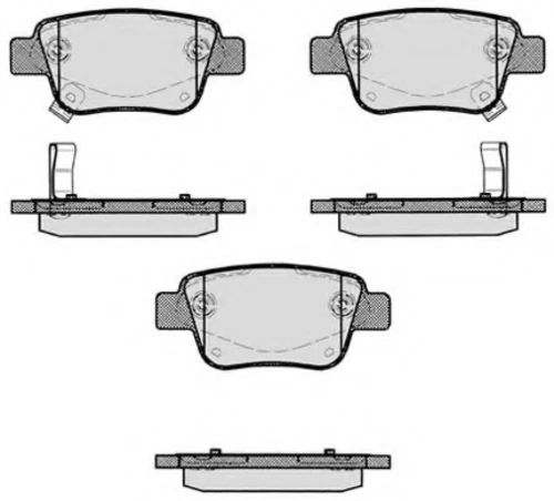 568.0 RAICAM Колодки дисковые торм. задн. toyo (фото 1)