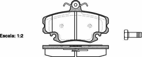 0141.20 REMSA Комплект тормозных колодок, дисковый тормоз (фото 2)