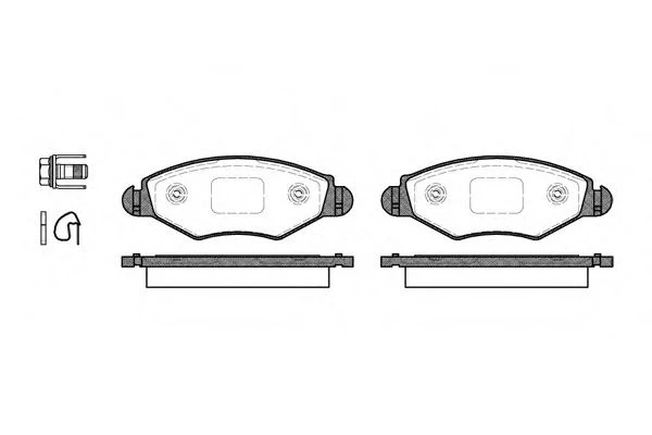 643 20 REMSA Колодки тормозные передние peugeot 206 1 (фото 1)