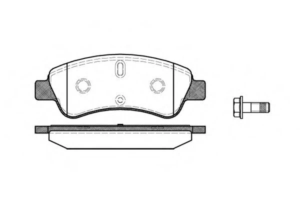 840 10 REMSA Колодки тормозные передние peugeot 307 8/00- citroen xsara picasso 11/01- (фото 1)