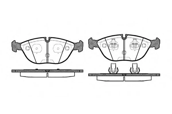 597 00 REMSA Колодки тормозные передние audi a4 avant 07/1995- 09/2001, bmw 7 (e38) 10/1994 (фото 1)