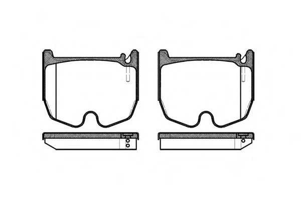 992 00 REMSA Колодки передние mb w211 e55 amg, w220 e55,65 amg (фото 1)