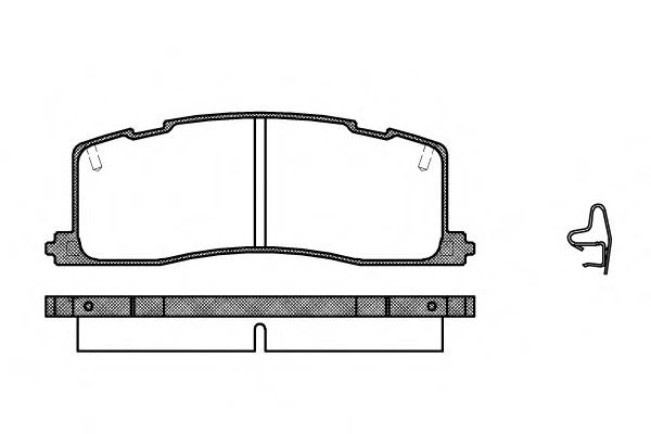 367 00 REMSA Колодки тормозные задние toyota previa 5/90-7/96 (фото 1)