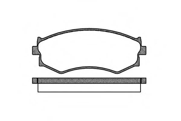 287 00 REMSA Колодки тормозные передние nissan primera 1,6 16v/2,0d 6/90-3/98 (фото 1)