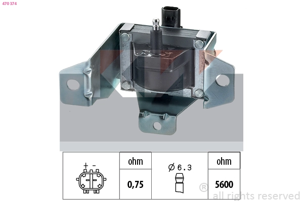 470 374 KW Катушка зажигания (фото 2)