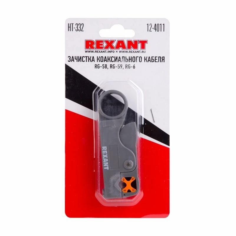 12-4011 REXANT Инструмент для зачистки коаксиального кабеля HT-332 (фото 4)