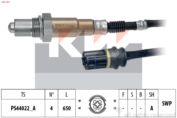 498 287 KW Лямбда-зонд (фото 2)