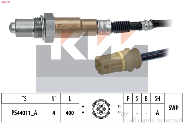 498 330 KW Лямбда-зонд (фото 2)