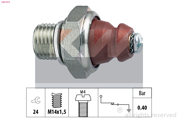500074 KW Датчик давления масла (фото 2)