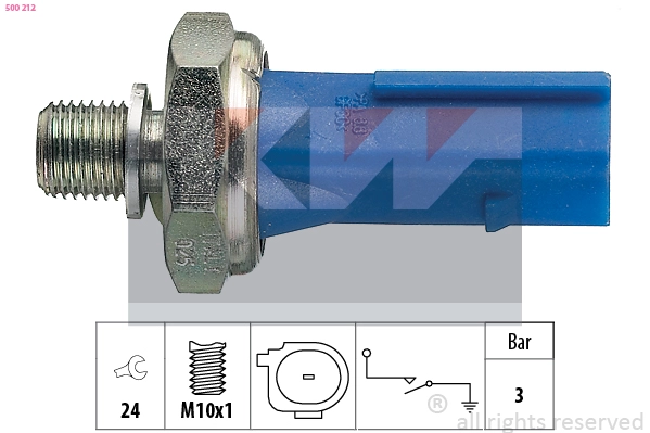 500 212 KW Датчик давления масла (фото 2)