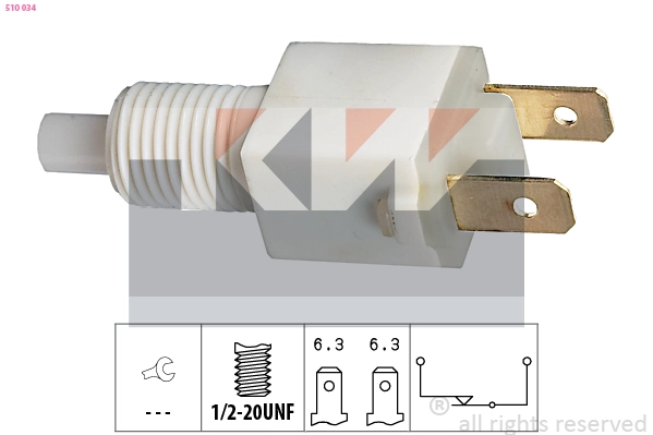 510 034 KW Выключатель фонаря сигнала торможения (фото 2)