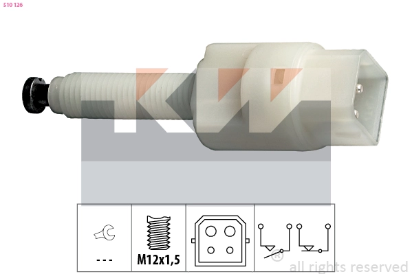 510126 KW Выключатель фонаря сигнала торможения (фото 2)