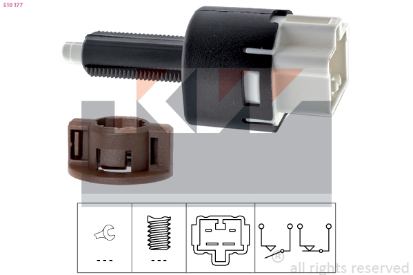 510177 KW Выключатель фонаря сигнала торможения (фото 2)
