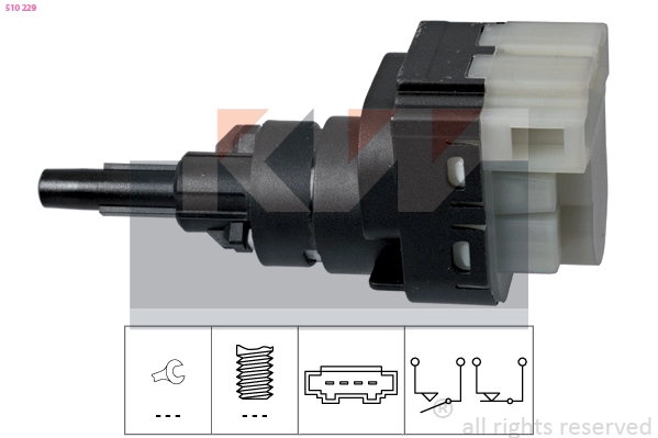 510229 KW Выключатель фонаря сигнала торможения (фото 2)
