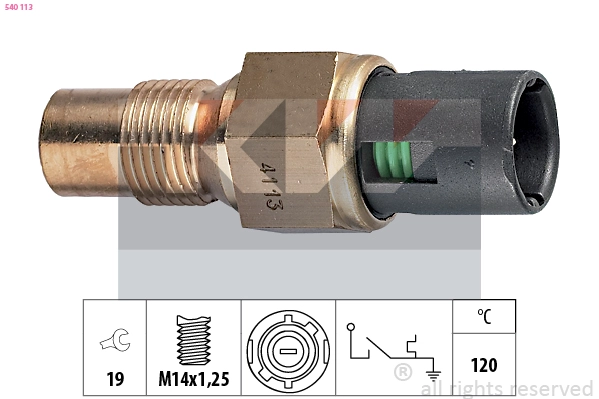 540 113 KW термовыключатель, сигнальная лампа охлаждающей жидкости (фото 2)