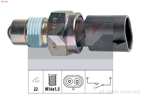 560149 KW Выключатель, фара заднего хода (фото 2)