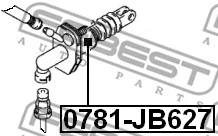 0781-JB627 FEBEST Главный цилиндр, система сцепления (фото 2)