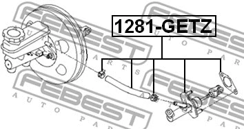 1281-GETZ FEBEST Главный цилиндр, система сцепления (фото 2)