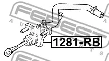 1281-RB FEBEST Главный цилиндр, система сцепления (фото 1)