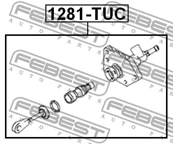 1281-TUC FEBEST Главный цилиндр, система сцепления (фото 2)