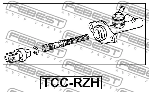 TCC-RZH FEBEST Главный цилиндр, система сцепления (фото 2)