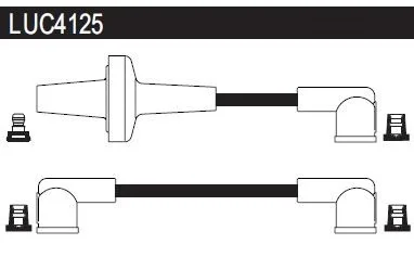 LUC4125 LUCAS Высоковольтные провода (комплект проводов зажигания) (фото 1)