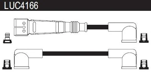 LUC4166 LUCAS Высоковольтные провода (комплект проводов зажигания) (фото 1)