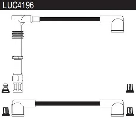 LUC4196 LUCAS Высоковольтные провода (комплект проводов зажигания) (фото 1)