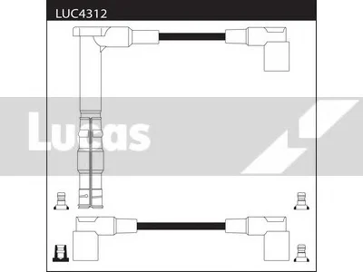 LUC4312 LUCAS Высоковольтные провода (комплект проводов зажигания) (фото 1)