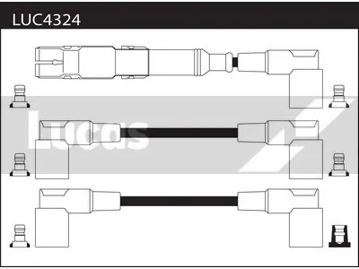 LUC4324 LUCAS Высоковольтные провода (комплект проводов зажигания) (фото 1)