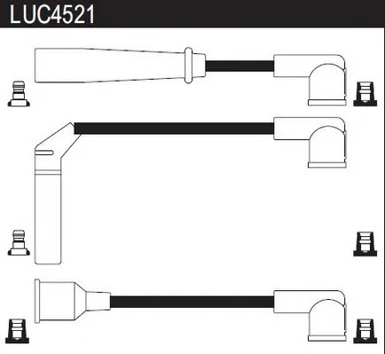 LUC4521 LUCAS Высоковольтные провода (комплект проводов зажигания) (фото 1)