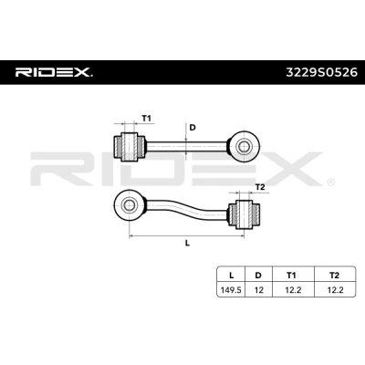 3229S0526 RIDEX Тяга / стойка, стабилизатор (фото 8)