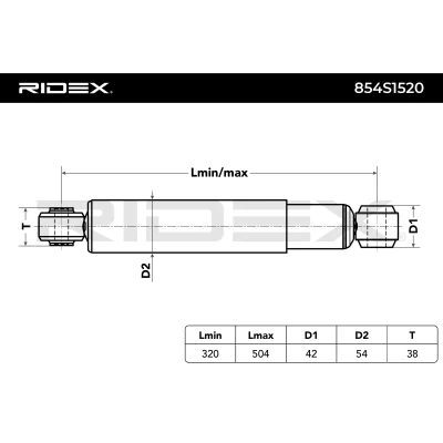 854S1520 RIDEX Амортизатор (фото 9)