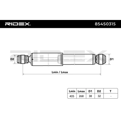 854S0315 RIDEX Амортизатор (фото 3)