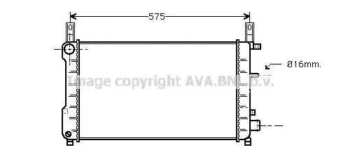 FDA2198 PRASCO Радиатор охлаждения двигателя (фото 1)