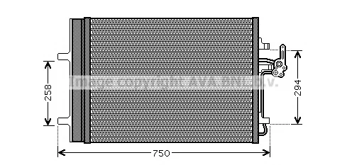 FDA5427 PRASCO Радиатор кондиционера (фото 1)