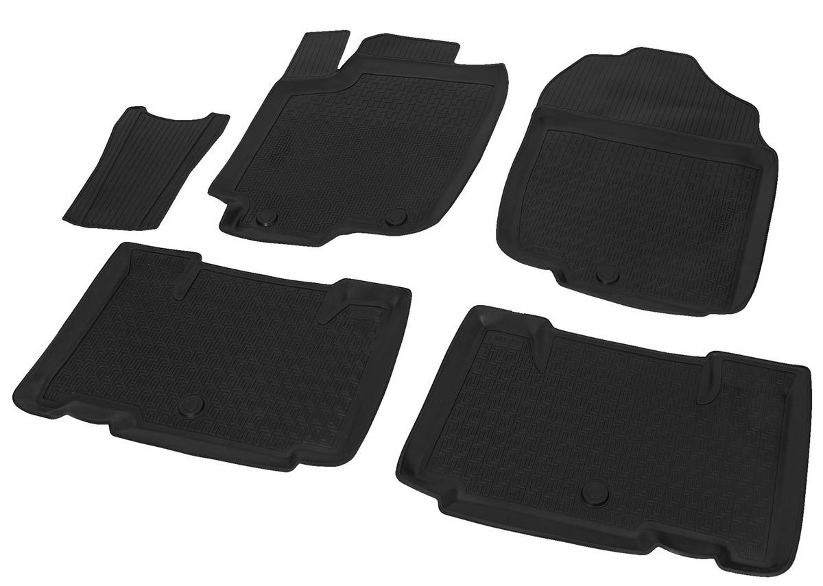 15706001 RIVAL Комплект автомобильных ковриков Toyota Rav 4 2013-2015, 2015- полиуретан, низкий борт, 5 предметов, крепеж для передних ковров (фото 10)