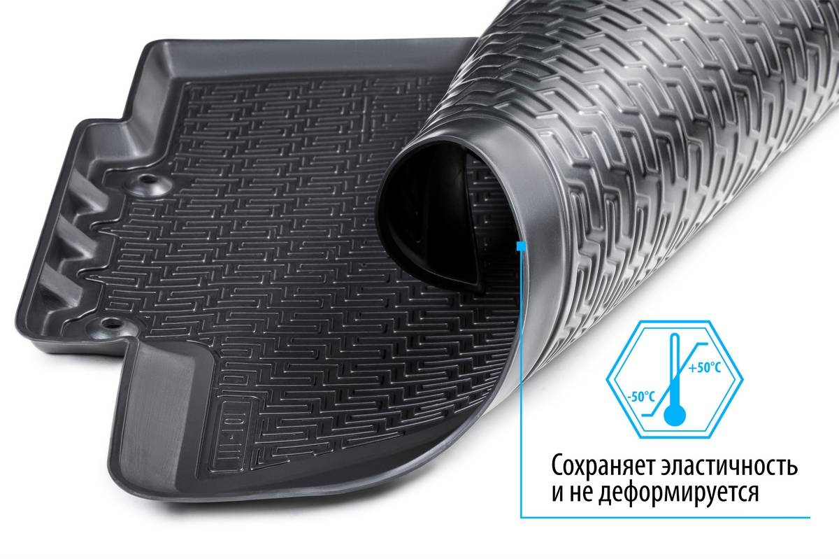 15706001 RIVAL Комплект автомобильных ковриков Toyota Rav 4 2013-2015, 2015- полиуретан, низкий борт, 5 предметов, крепеж для передних ковров (фото 15)