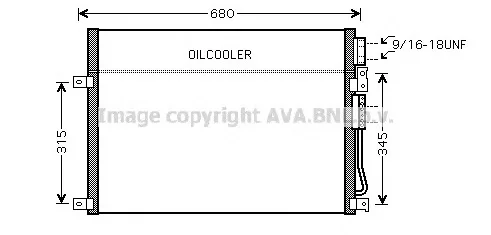 JE5045 PRASCO Радиатор кондиционера (фото 1)