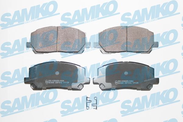5SP1516 SAMKO Комплект тормозных колодок, дисковый тормоз (фото 2)