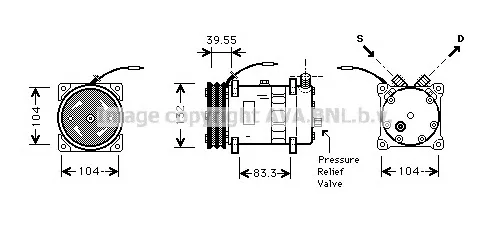 UVK113 PRASCO Компрессор кондиционера (фото 1)