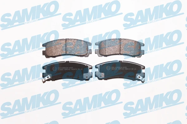 5SP043 SAMKO Комплект тормозных колодок, дисковый тормоз (фото 2)