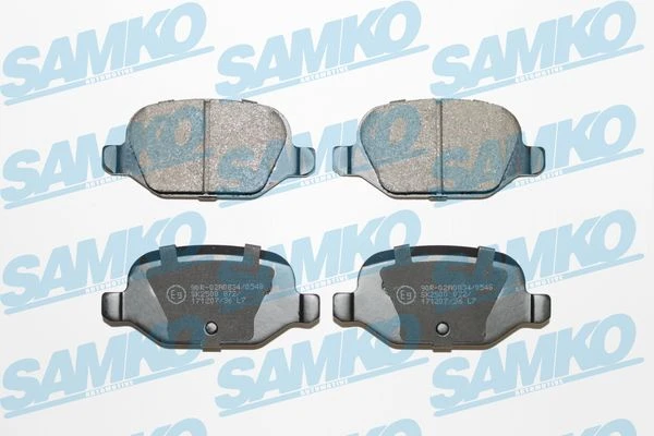 5SP872 SAMKO Комплект тормозных колодок, дисковый тормоз (фото 2)