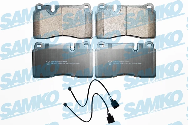 5SP1376B SAMKO Комплект тормозных колодок, дисковый тормоз (фото 3)
