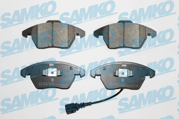 5SP866 SAMKO Комплект тормозных колодок, дисковый тормоз (фото 3)